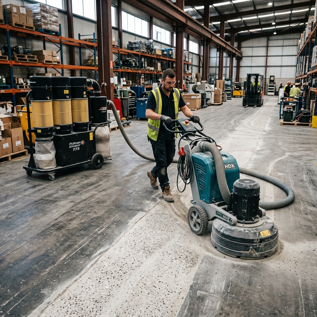 Industrial Diamond Grinding Surface Prep